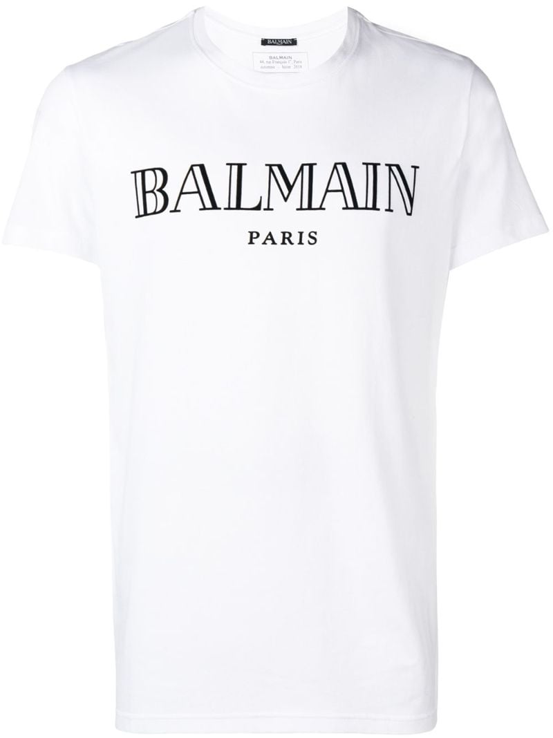 Paris Logo Print Cotton T-shirt