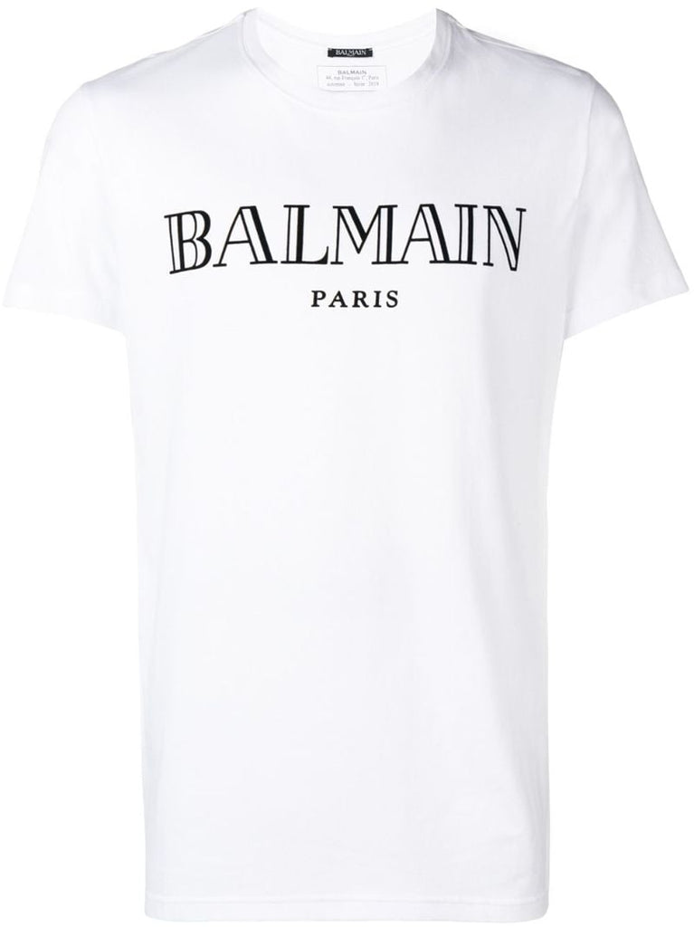 Paris Logo Print Cotton T-shirt