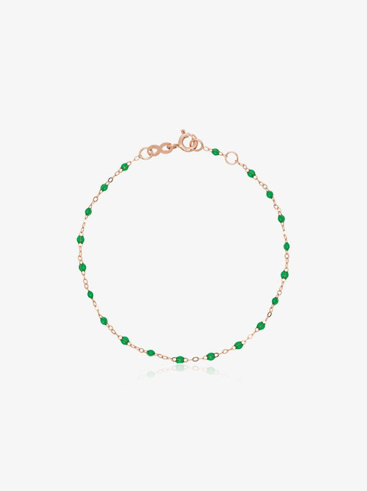 18k Rose Gold 17 Cm Beaded Bracelet