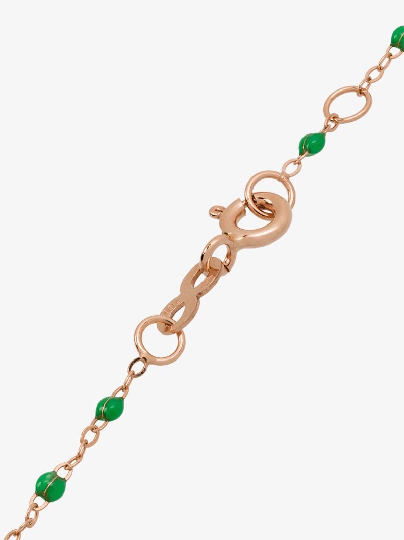 18k Rose Gold 17 Cm Beaded Bracelet