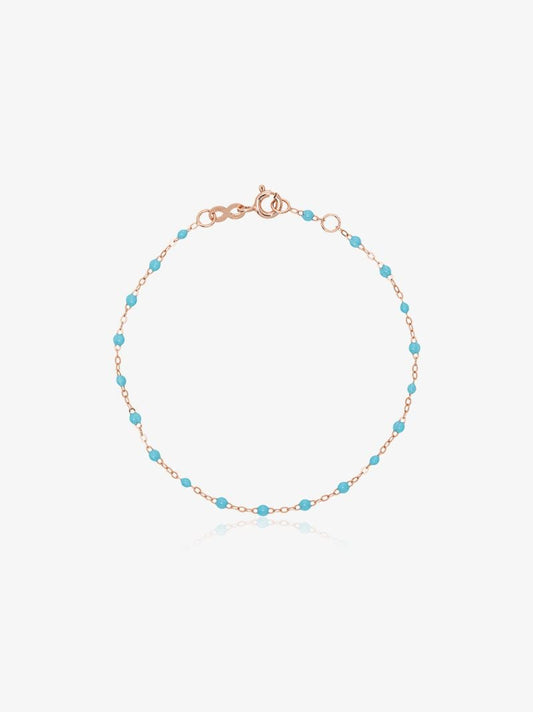 18k Rose Gold 17 Cm Beaded Bracelet