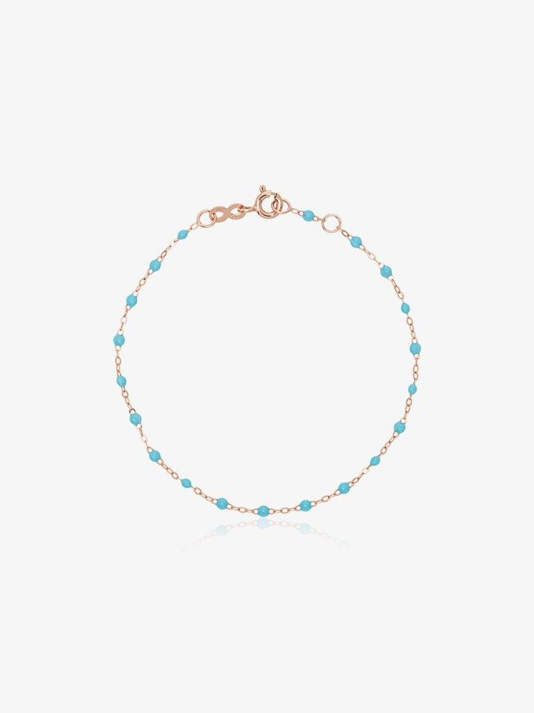 18k Rose Gold 17 Cm Beaded Bracelet