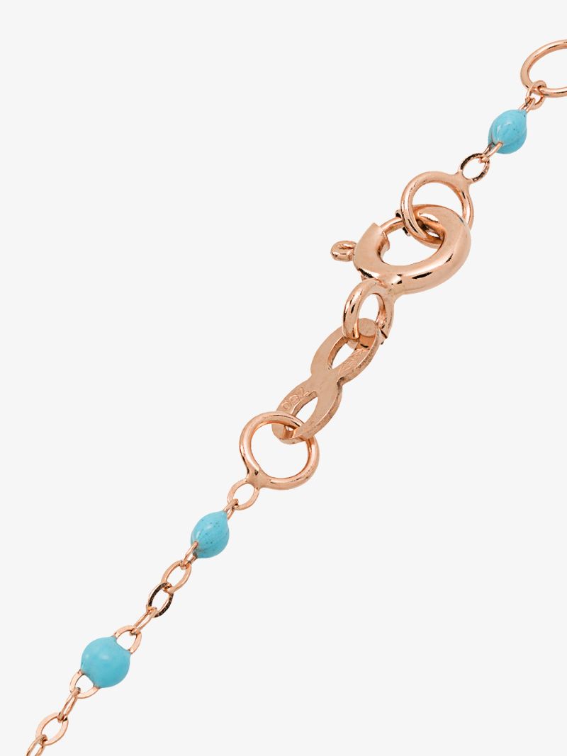 18k Rose Gold 17 Cm Beaded Bracelet