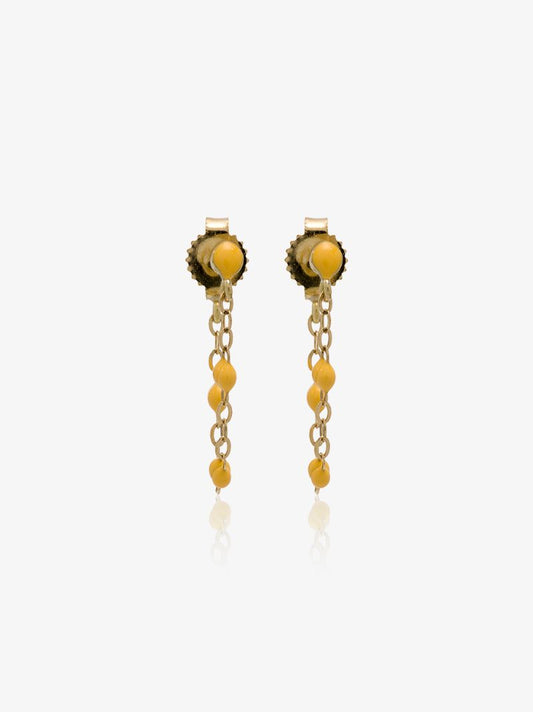 18kt Yellow Gold Classic Gigi Yellow Beaded Earrings