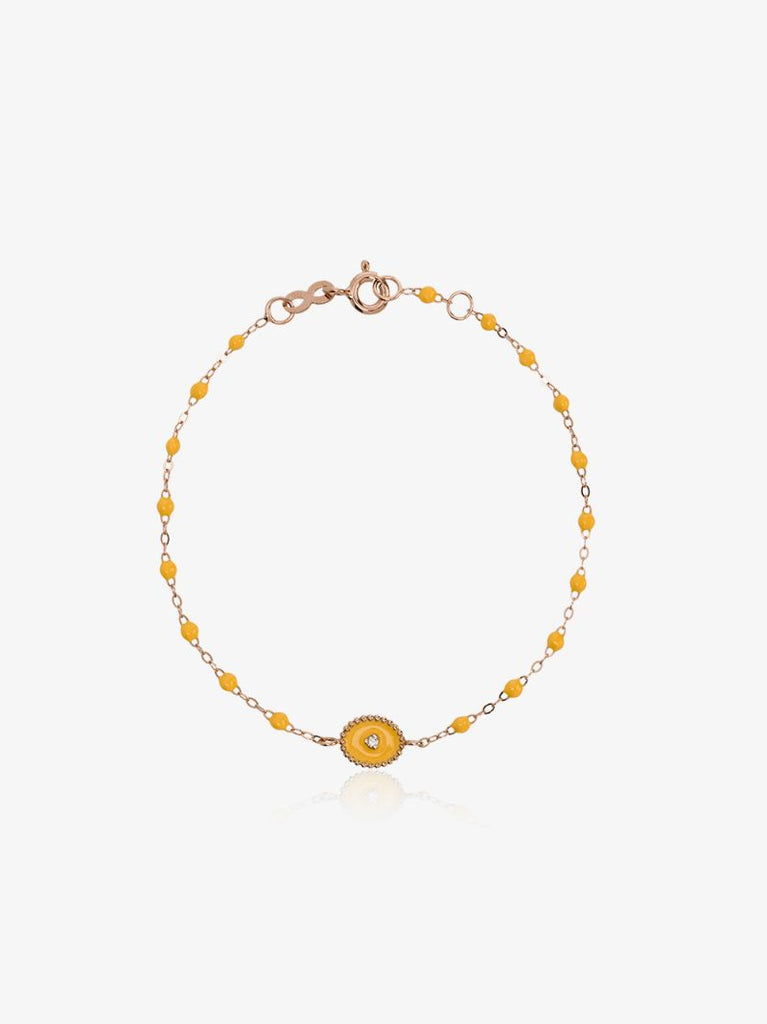 18kt Rose Gold Classic Gigi North Star Diamond and Yellow Beaded Racelet