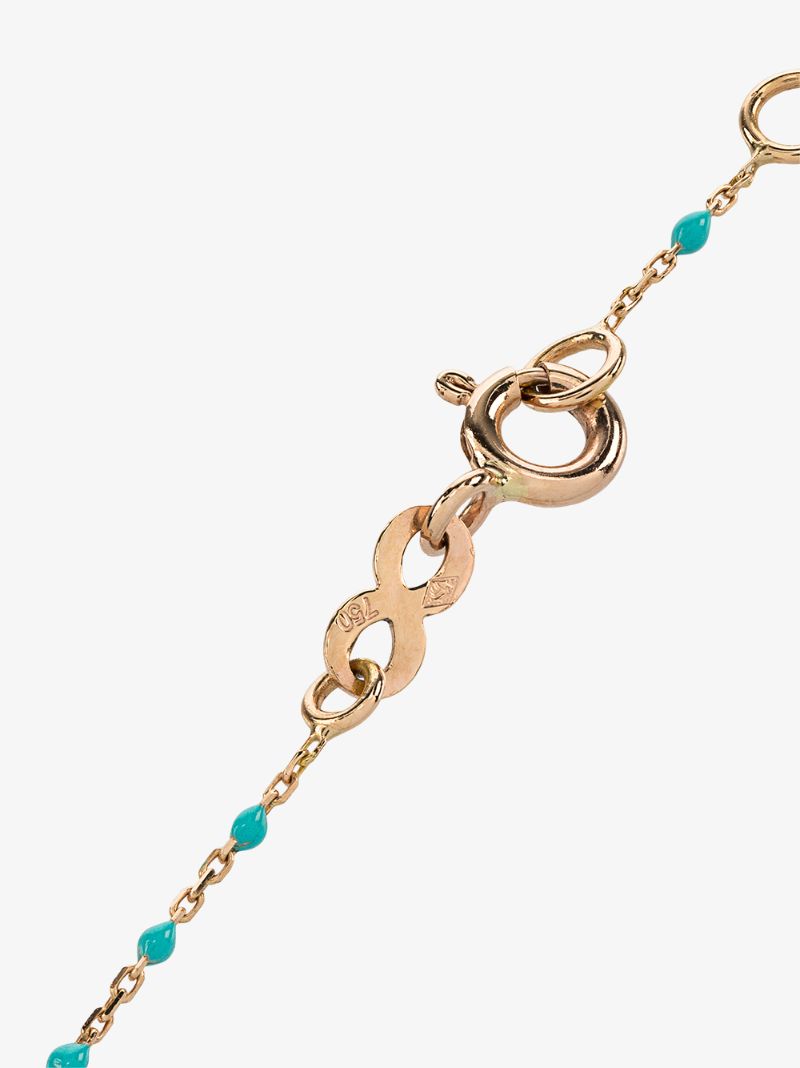 18k Rose Gold 17 Cm Beaded Diamond Bracelet