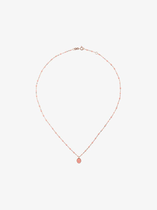 18k Rose Gold North Star 42 Cm Beaded Diamond Necklace