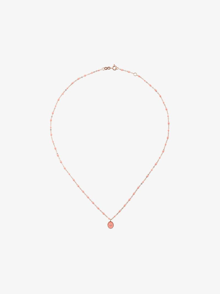 18k Rose Gold North Star 42 Cm Beaded Diamond Necklace