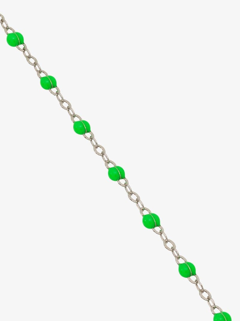 18k White Gold 17 Cm Beaded Bracelet