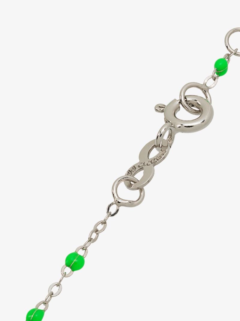 18k White Gold 17 Cm Beaded Bracelet