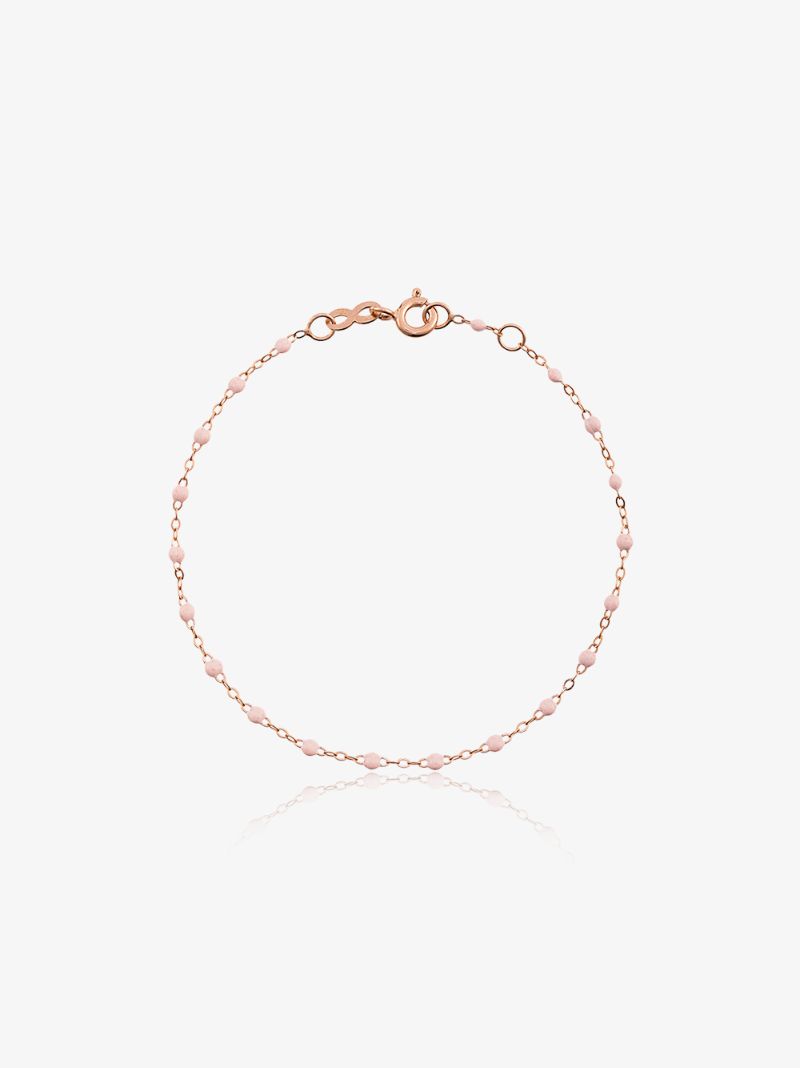 18k Rose Gold 17 Cm Beaded Bracelet