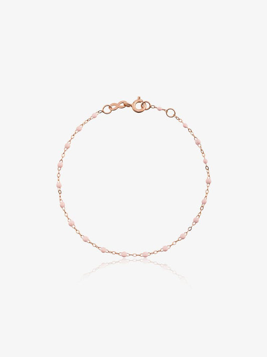 18k Rose Gold 17 Cm Beaded Bracelet