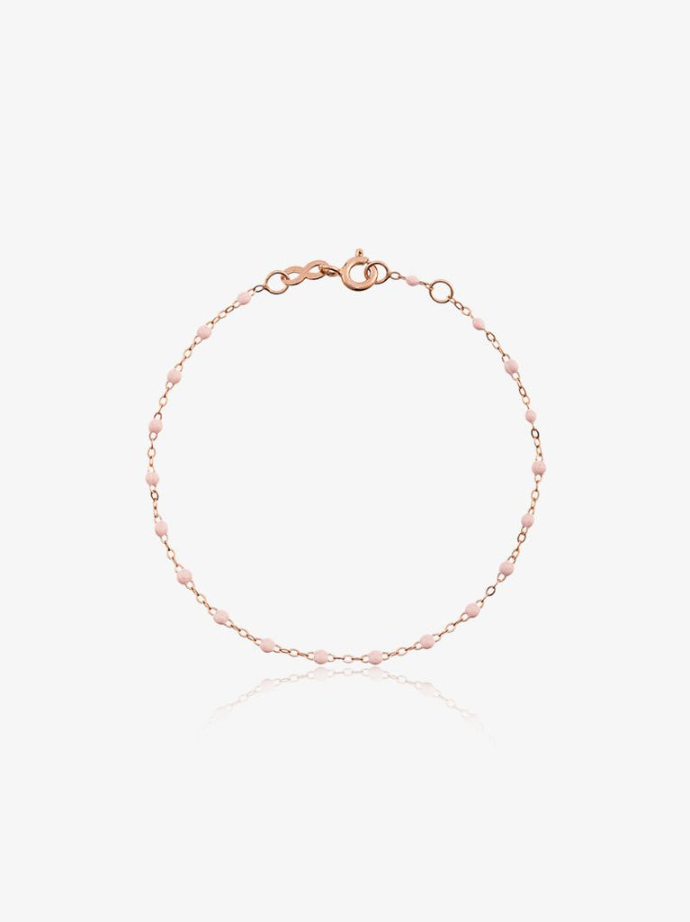 18k Rose Gold 17 Cm Beaded Bracelet