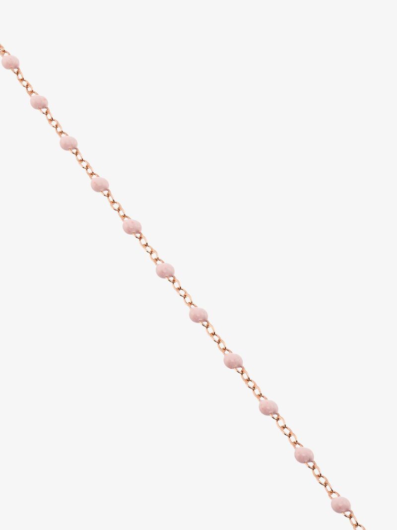 18k Rose Gold 17 Cm Beaded Bracelet