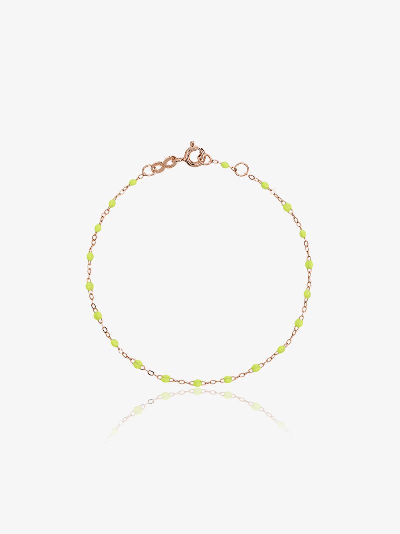 18k Rose Gold 17 Cm Beaded Bracelet