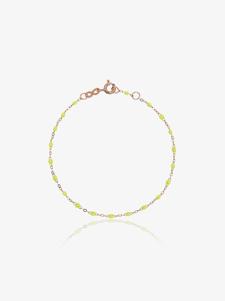 18k Rose Gold 17 Cm Beaded Bracelet
