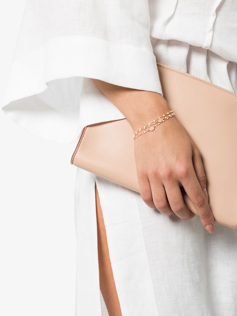 18k Rose Gold 17 Cm Beaded Bracelet