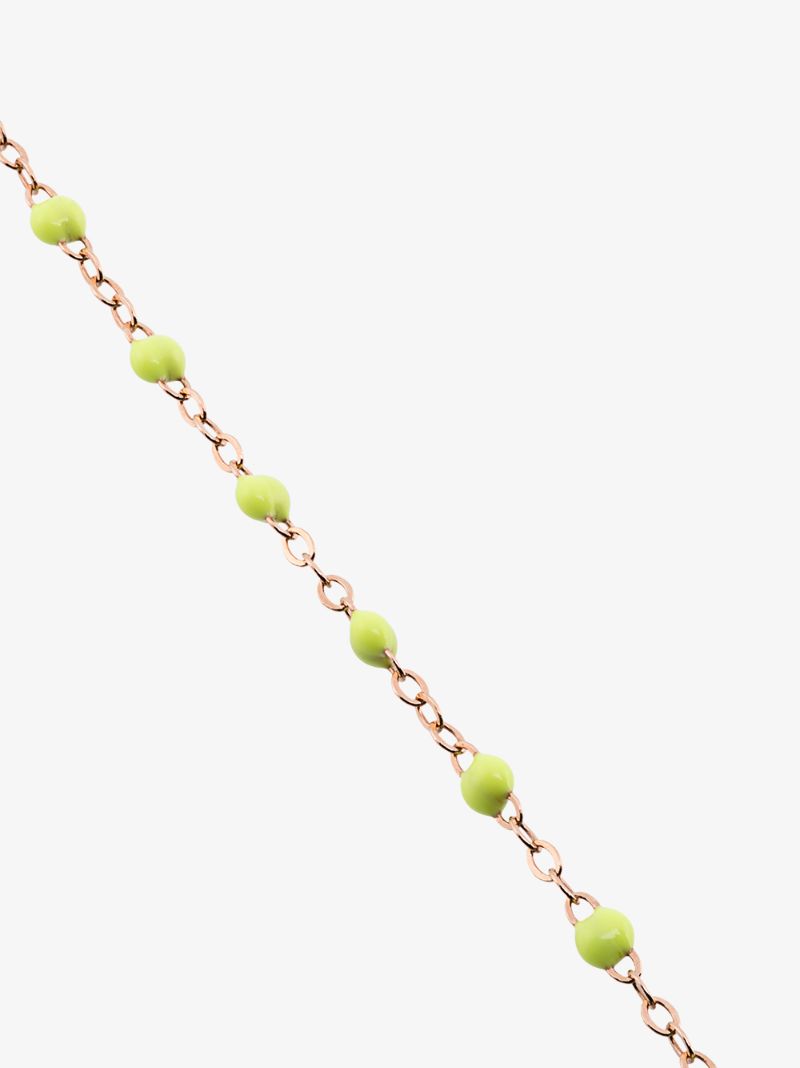18k Rose Gold 17 Cm Beaded Bracelet