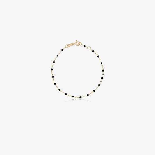 18k Yellow Gold 17 Cm Beaded Bracelet