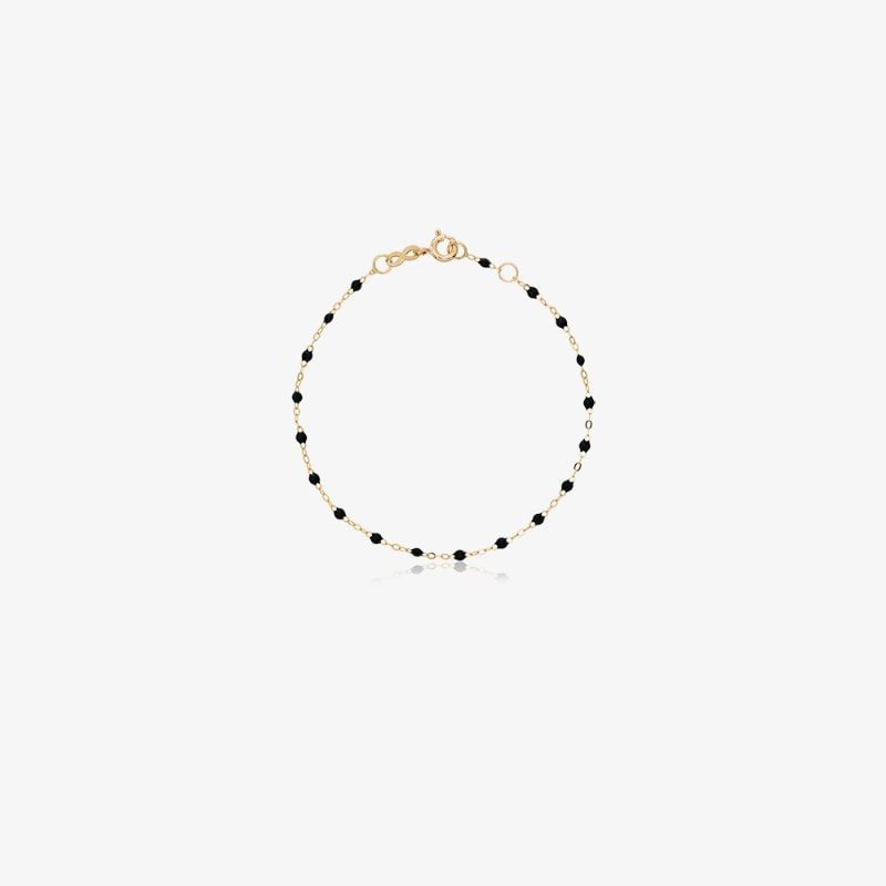 18k Yellow Gold 17 Cm Beaded Bracelet