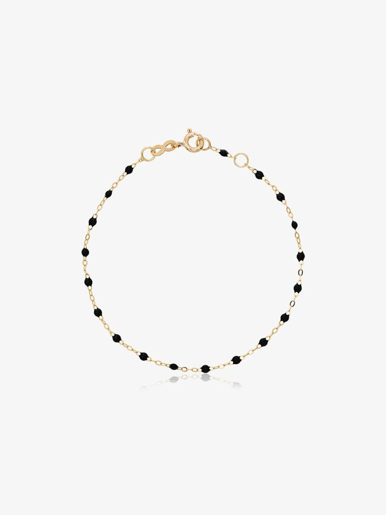 18k Yellow Gold 17 Cm Beaded Bracelet