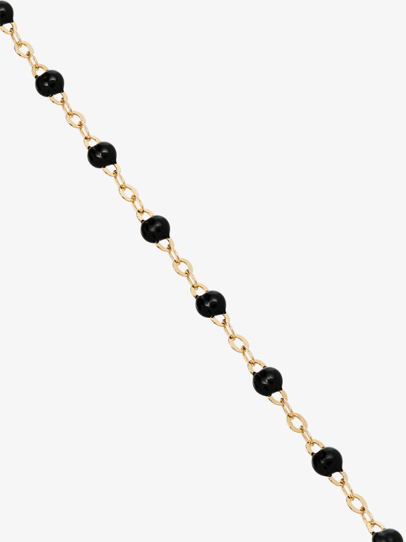 18k Yellow Gold 17 Cm Beaded Bracelet