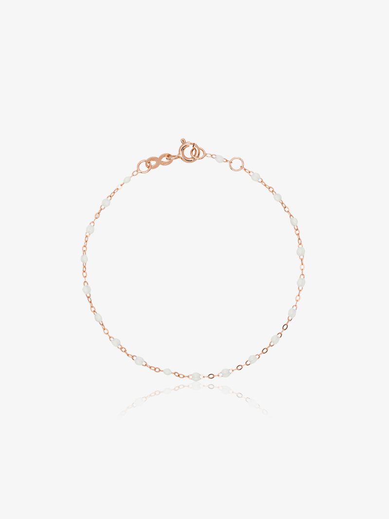 18k Rose Gold 17 Cm Beaded Bracelet