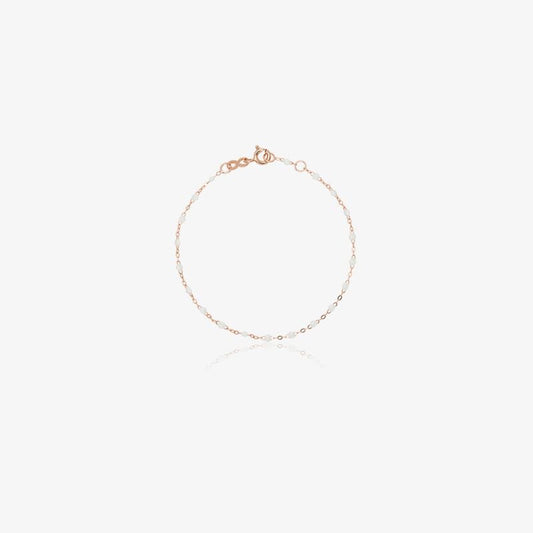 18k Rose Gold 17 Cm Beaded Bracelet