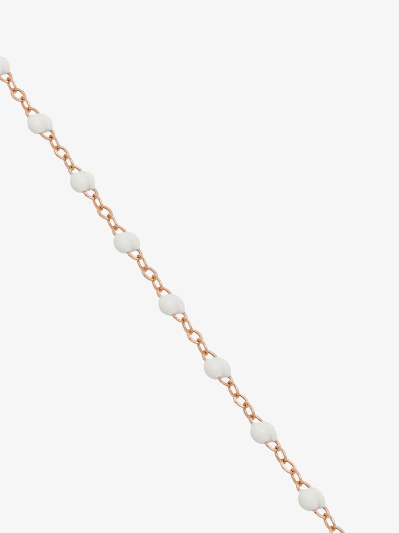 18k Rose Gold 17 Cm Beaded Bracelet