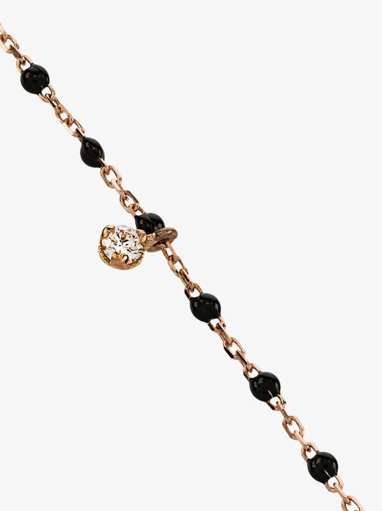 18k Rose Gold 17 Cm Beaded Diamond Bracelet