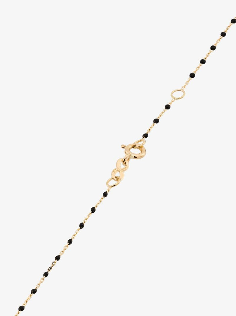 18k Yellow Gold 40 Cm Beaded Diamond Necklace