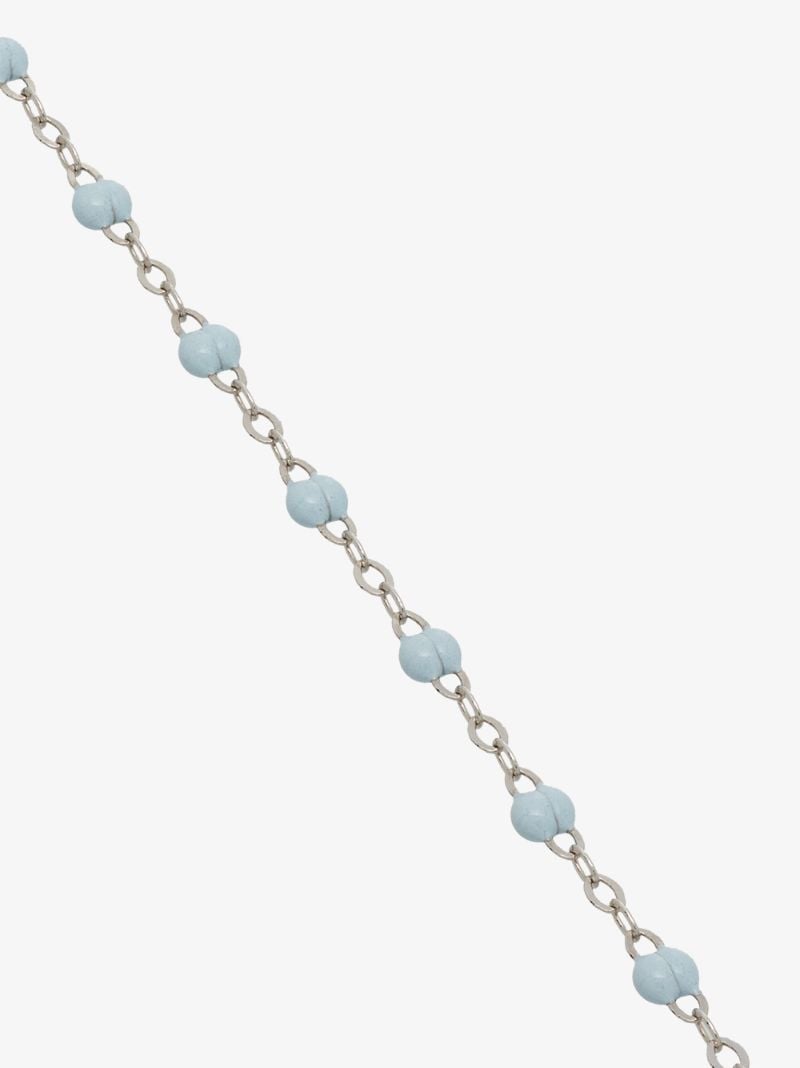 18k White Gold 17 Cm Beaded Bracelet