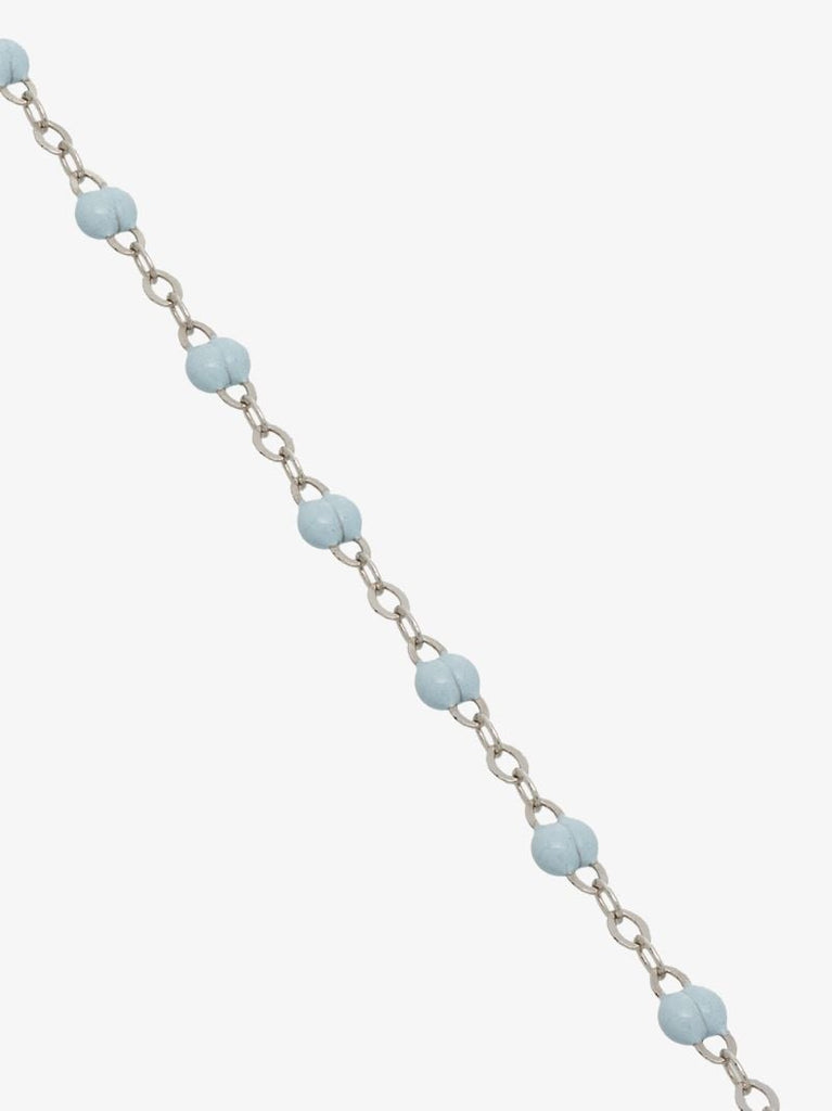 18k White Gold 17 Cm Beaded Bracelet