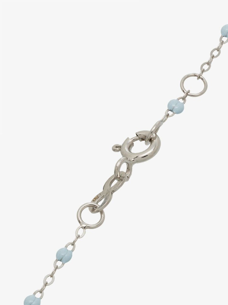 18k White Gold 17 Cm Beaded Bracelet