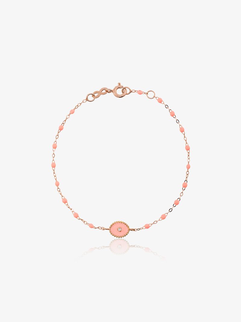18k Rose Gold North Star 17 Cm Beaded Diamond Bracelet