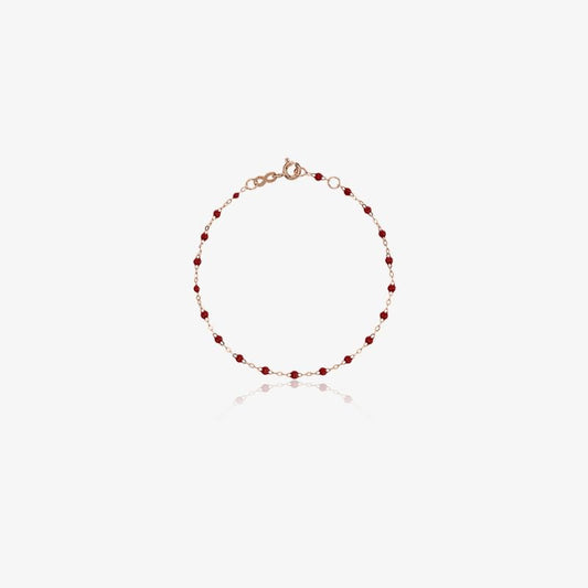 18k Rose Gold 17 Cm Beaded Bracelet
