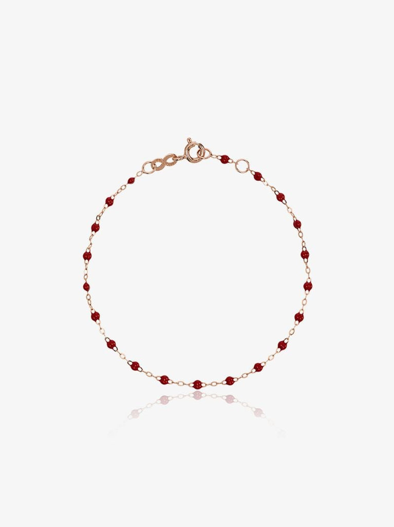 18k Rose Gold 17 Cm Beaded Bracelet
