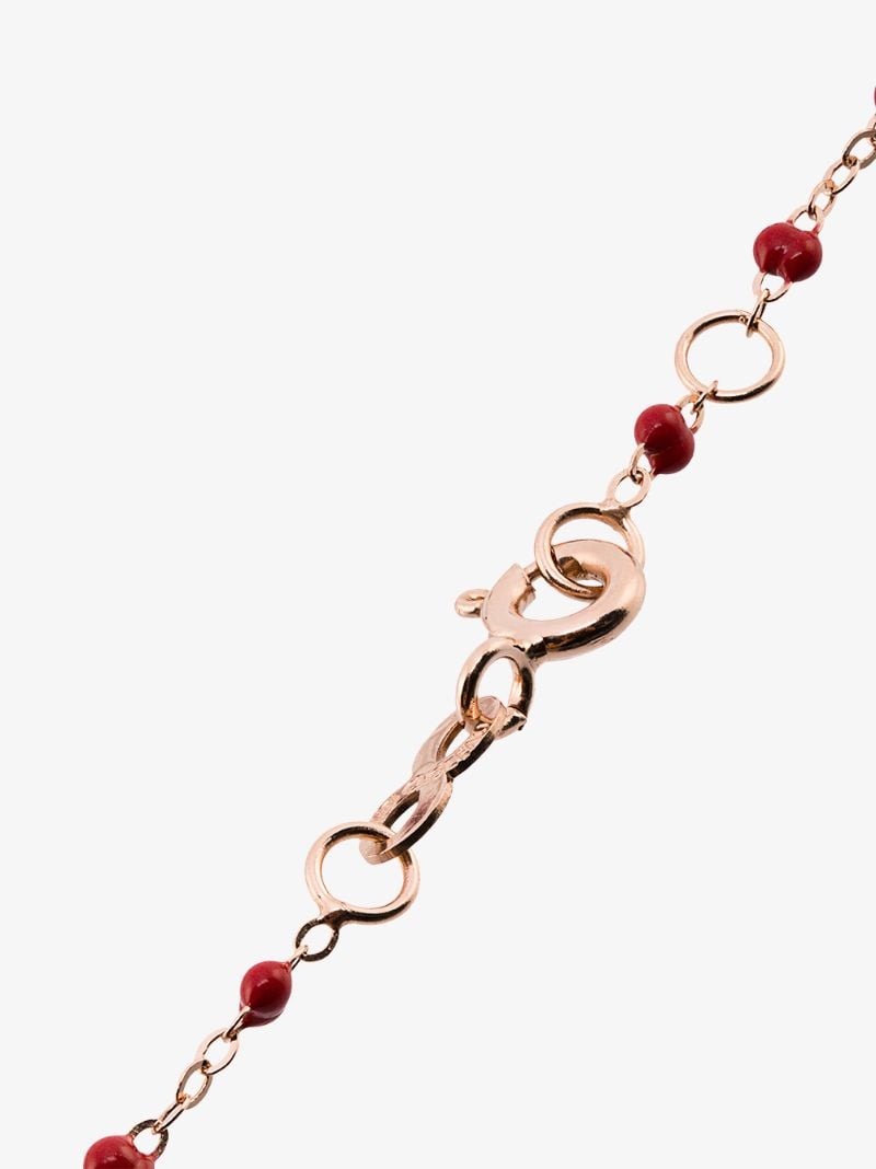 18k Rose Gold 17 Cm Beaded Bracelet