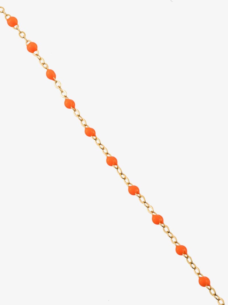 18k Yellow Gold 42 Cm Beaded Necklace