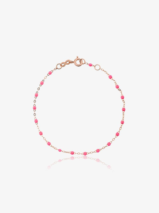 18k Rose Gold 17 Cm Beaded Bracelet