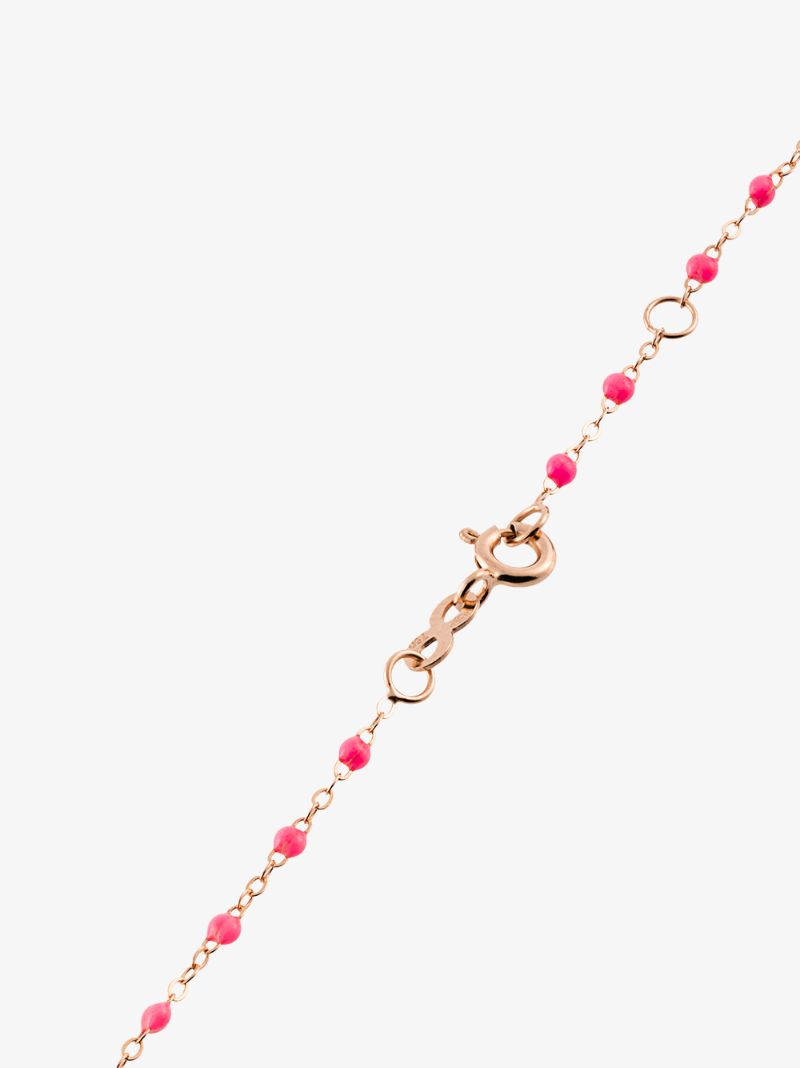 18k Rose Gold 17 Cm Beaded Bracelet