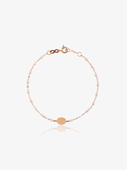 18k Rose Gold 17 Cm Beaded Bracelet