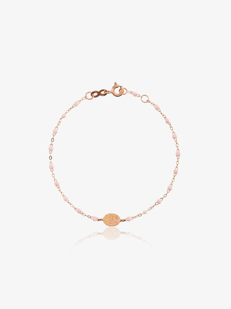 18k Rose Gold 17 Cm Beaded Bracelet