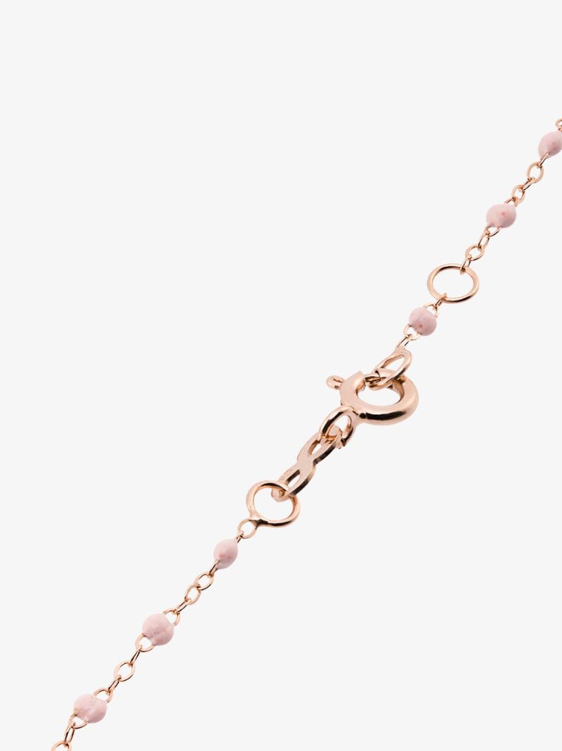 18k Rose Gold 17 Cm Beaded Bracelet