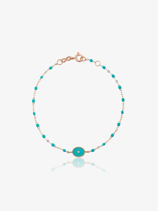 18k Rose Gold North Star 17 Cm Beaded Diamond Bracelet