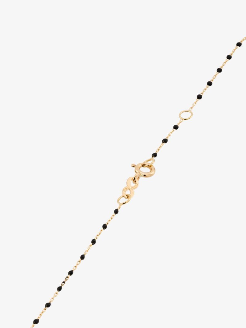 18k Yellow Gold 42 Cm Beaded Necklace