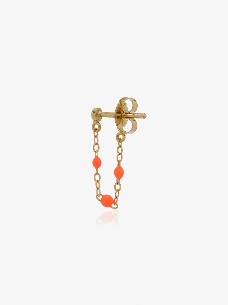 18k Yellow Gold Beaded Earrings