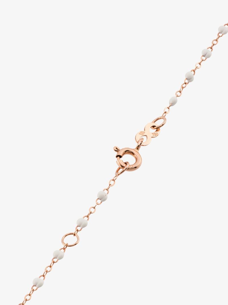 18k Rose Gold Madone 17 Cm Beaded Bracelet
