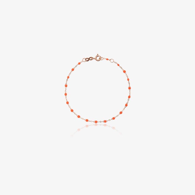 18k Rose Gold 17 Cm Beaded Bracelet