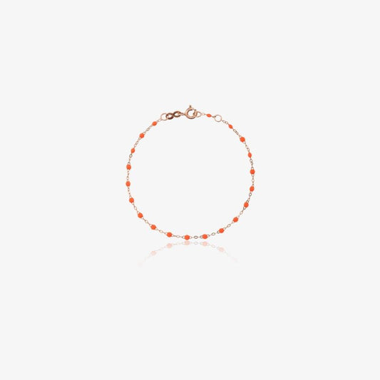 18k Rose Gold 17 Cm Beaded Bracelet